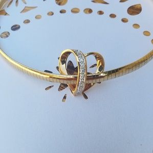 Omega Heart Silder Pendant Costume Jewelry